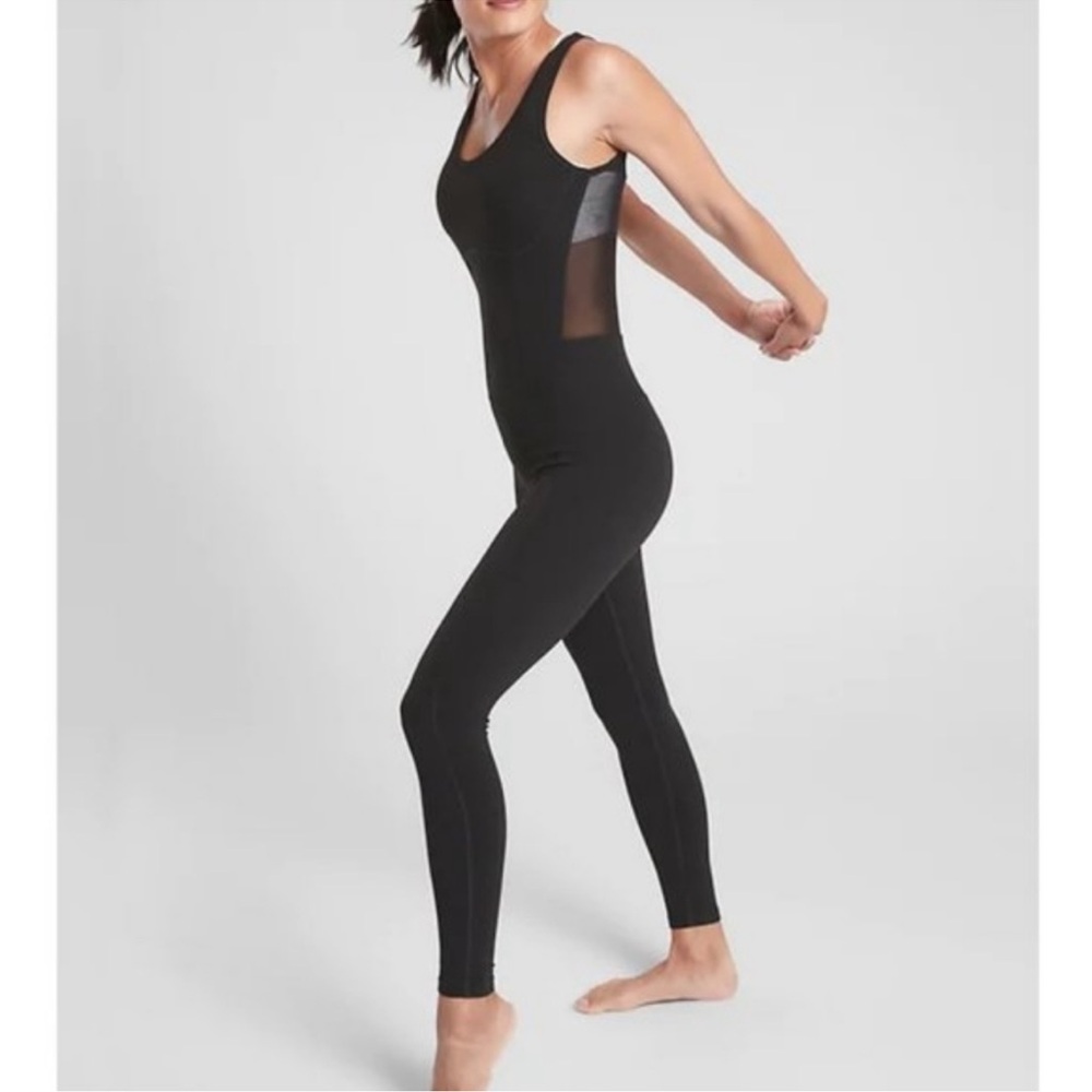 Athleta - Black Aspiration Mesh Unitard